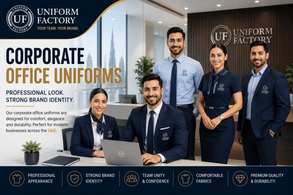 Corporate office uniforms for strong branding
