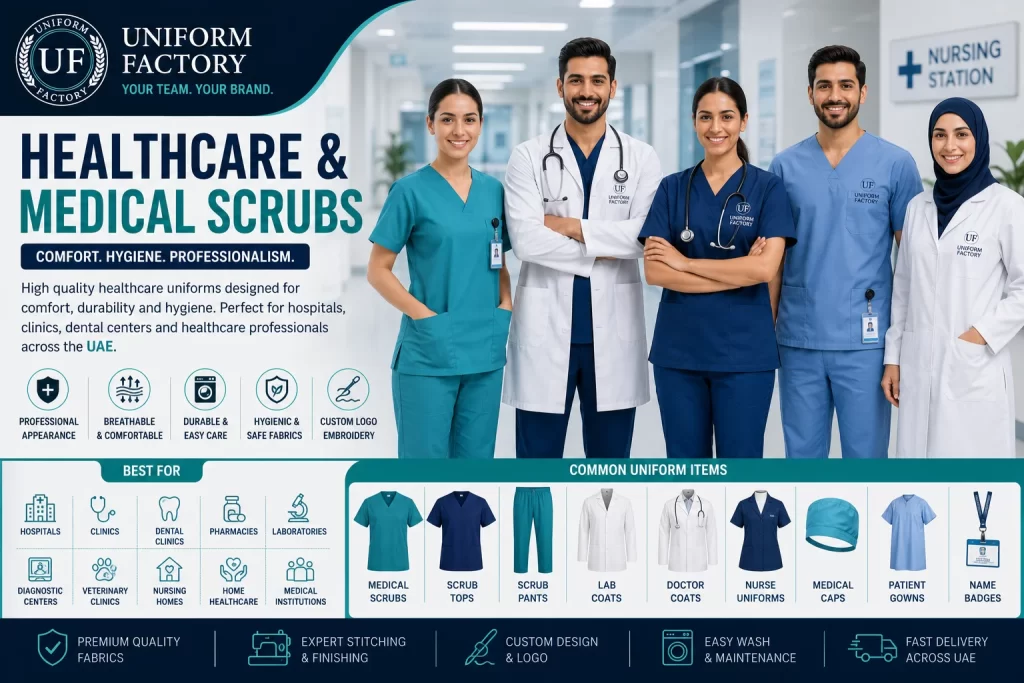 Healthcare uniforms for professionals in UAE