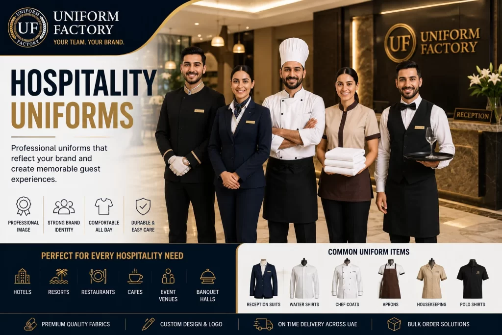 Hospitality uniforms for every need