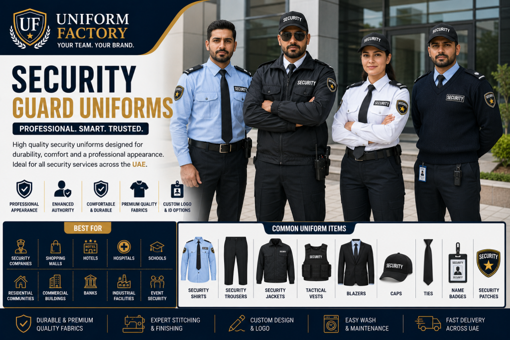 Security uniforms for a professional appearance